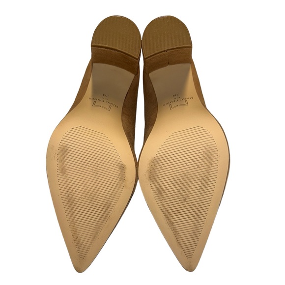 Mark Fisher LTD Abilene Pointed Toe Heel Pumps Medium Natural Suede 7M - Picture 5 of 5